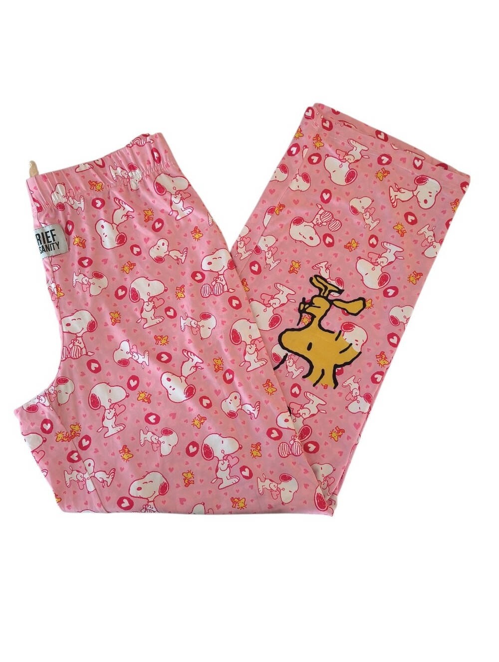 Brief Insanity Pink Snoop And Woodstock Lounge Pants Size XL